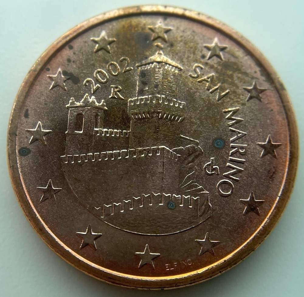 San Marino 5 euro cent 2002