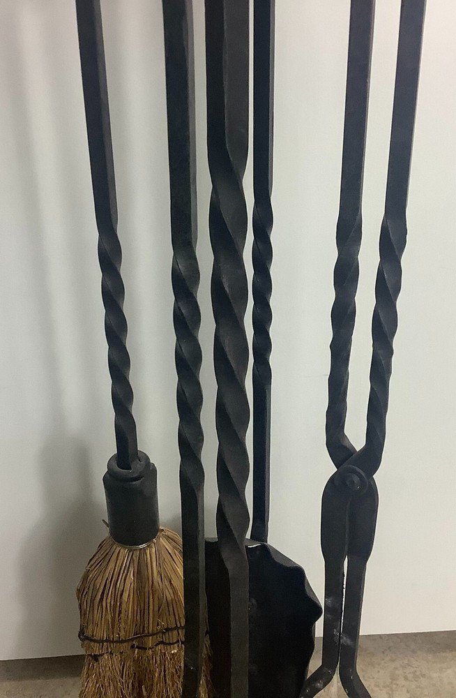 Vintage Fireplace Tool Set Equestrian Horse Head