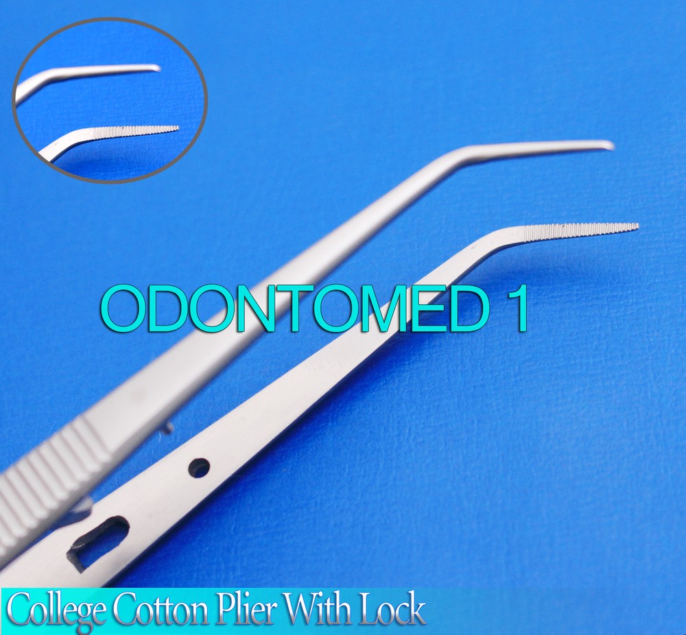 College Cotton Plier with lock Surgical Instruments