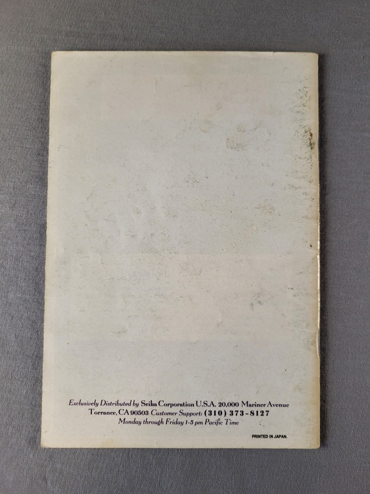 Lagoon, Nintendo SNES, Manual Only!