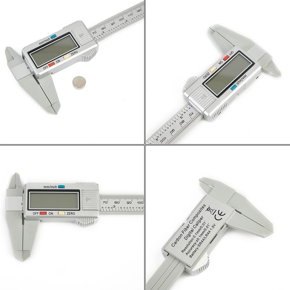 LCD Vernier Calipers 150mm with 001 Inch Resolution and Repeatable Accuracy