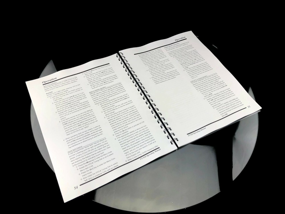 Yaesu FT-920 Transceiver Instruction Manual Operating Guide Coil Bound