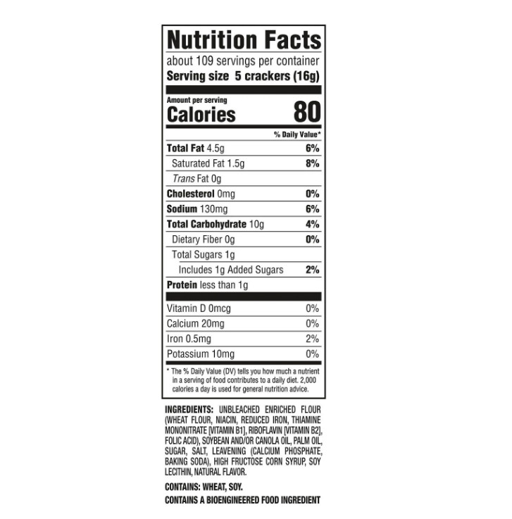 RITZ Original Crackers, 3.43 oz., 18 Pack – Convenient Snack Size