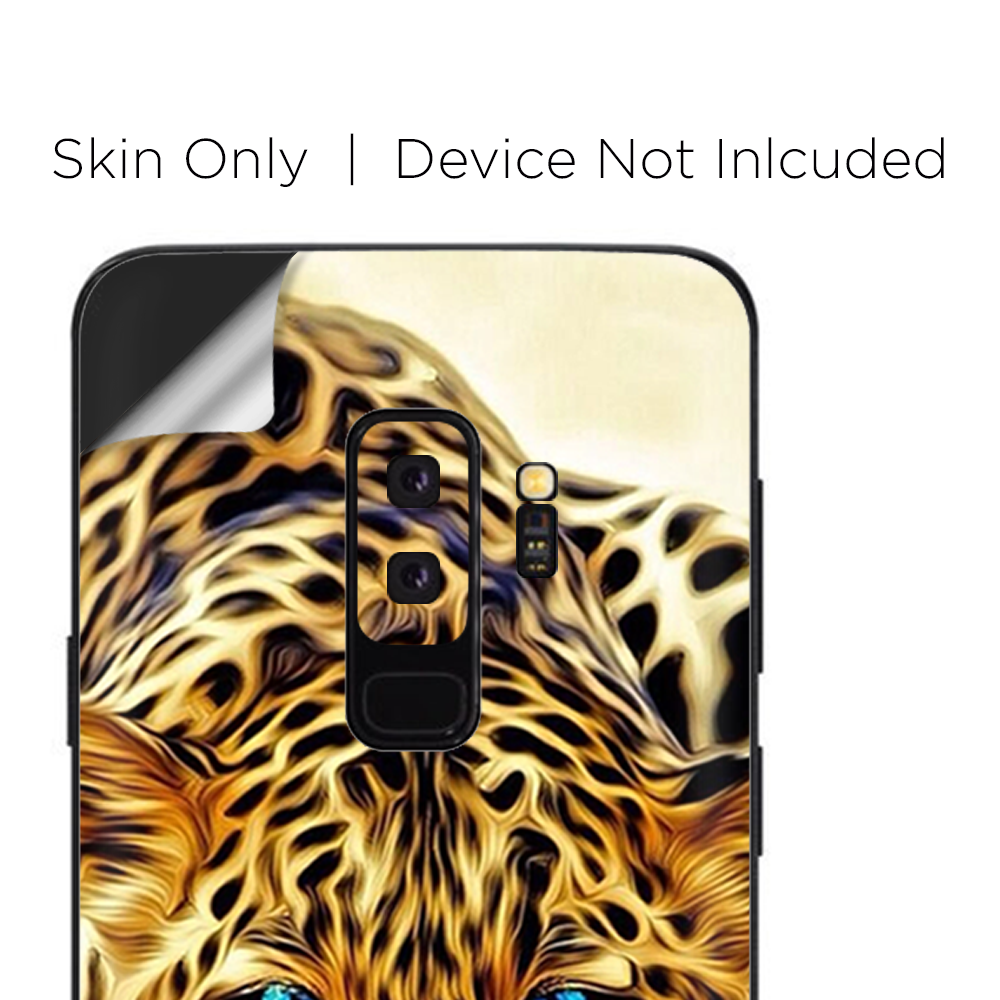 Samsung Galaxy S9 Plus Skins Decals - Leopard with Blue Eyes