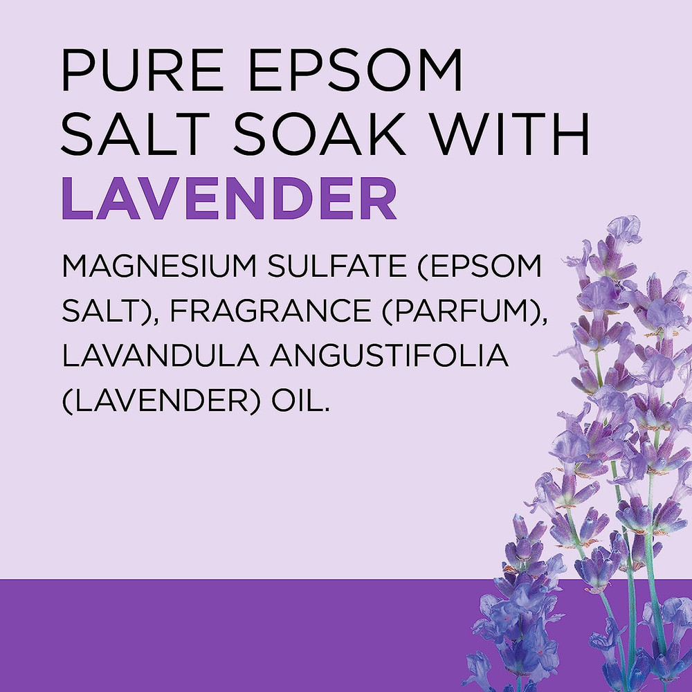 Dr Teal's Epsom Salt Soaking Solution, Soothe & Sleep, Lavender, 3lbs