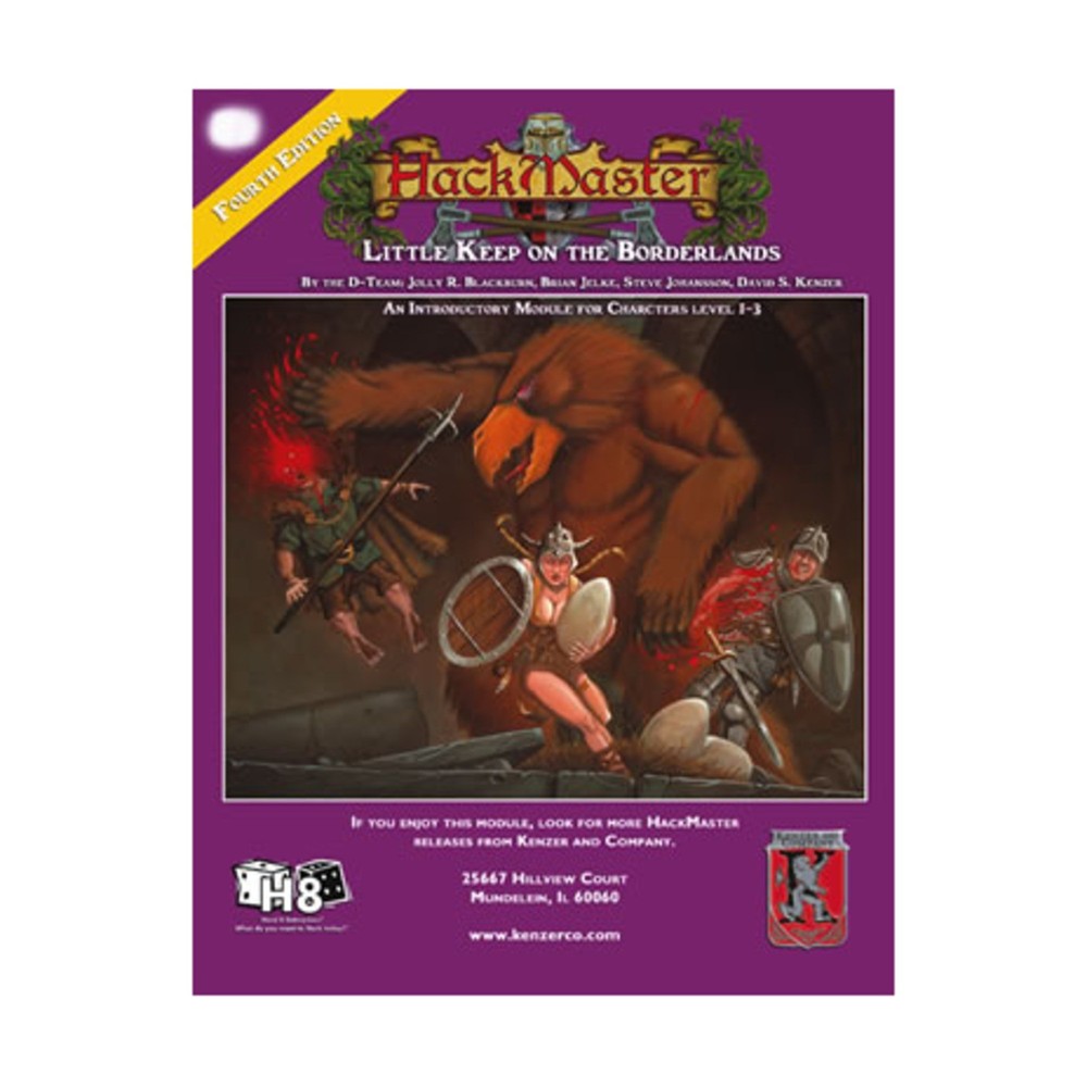 Kenzer HackMaster 4th Ed Little Keep on the Borderlands VG+