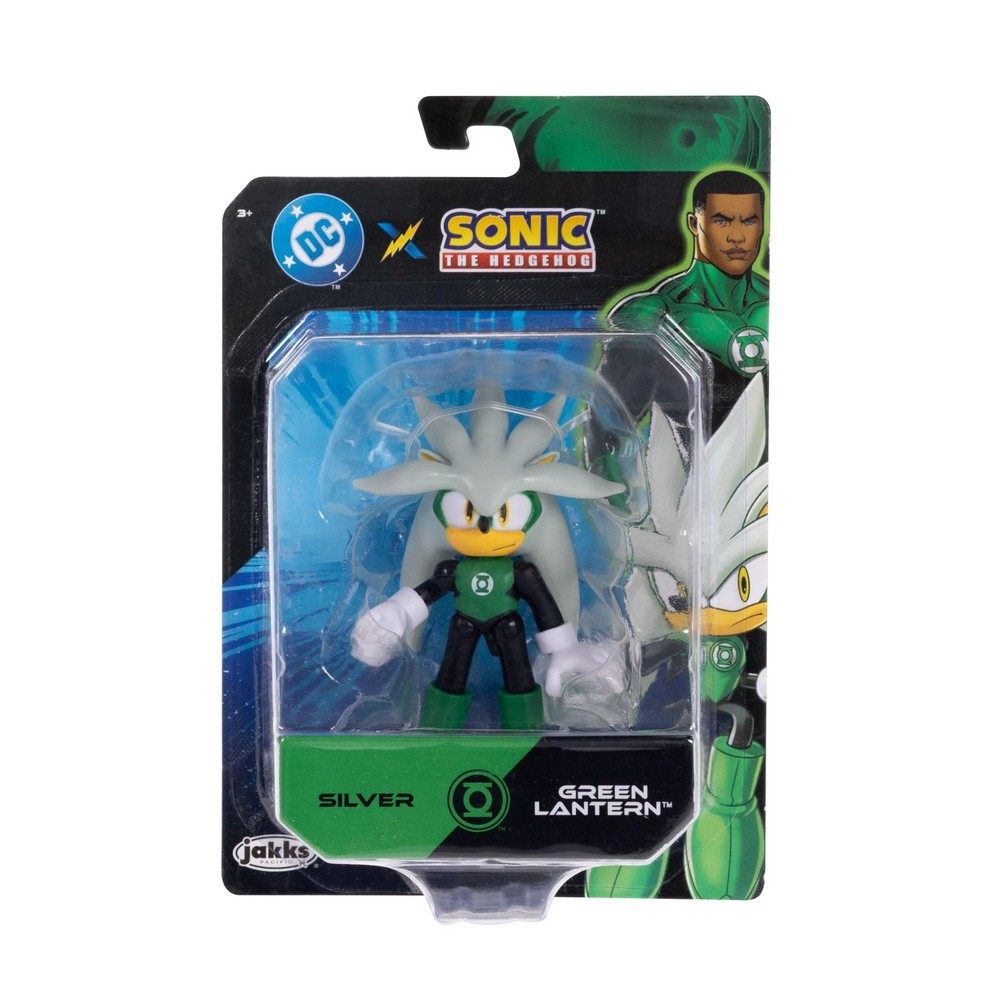 DC X Sonic Collectable 2.5 Inch Scale 2.5", Knuckles Silver Rouge Dr. Eggman