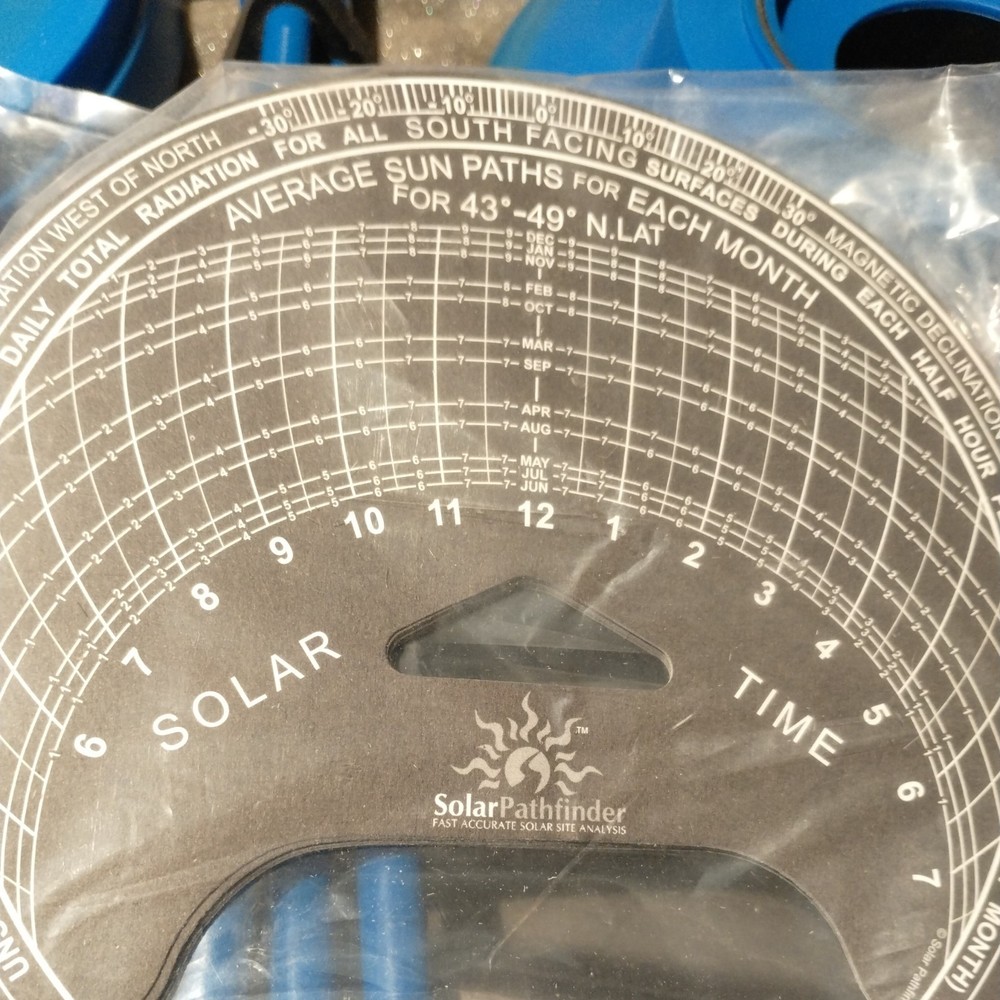 Solar Pathfinder Site Analysis Tool Kit with Tripod PlasticStorage Carry Case