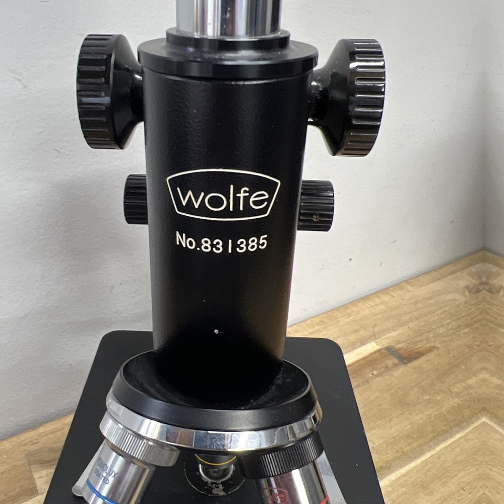 Wolfe Model 831385 Monocular Compound Microscope Made In Japan Free Ship P2