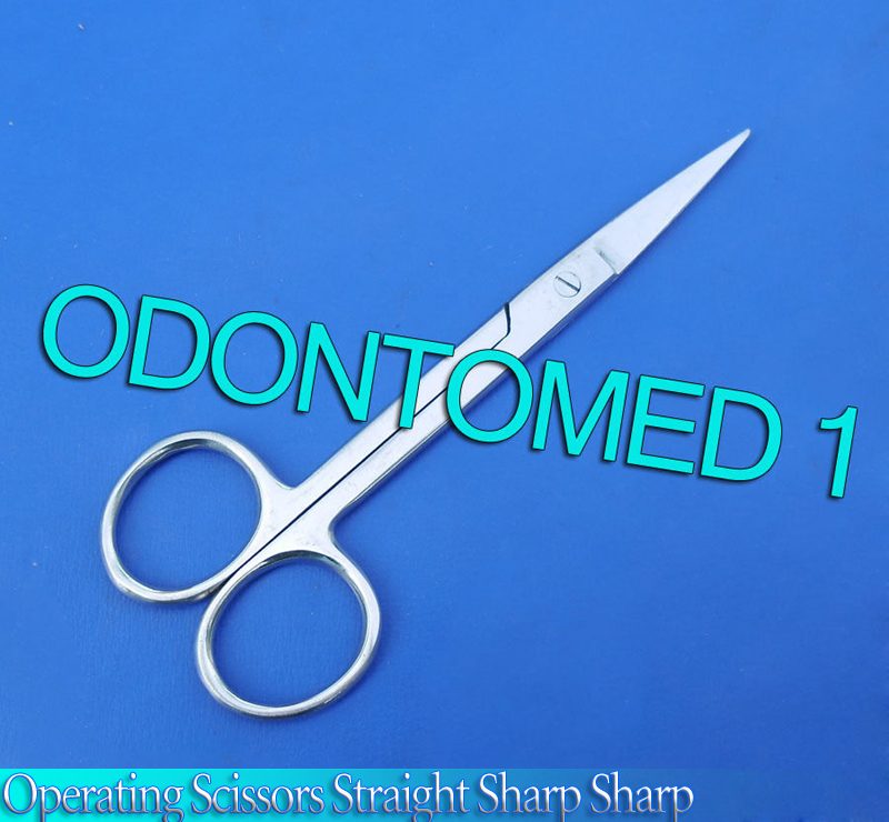 6 Operating Dissecting Surgical Scissors 5.5" Straight Sharp Sharp Blades