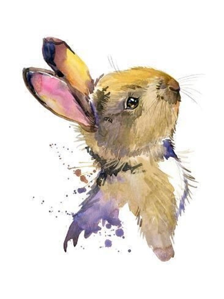 Temporary Tattoos - Bunny  (approx. 3" long)