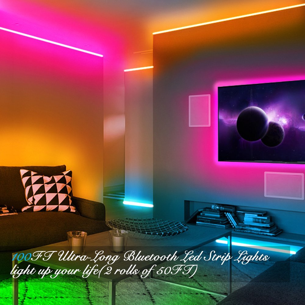 Led Strip Lights,100Ft Light Strips with App Control Remote