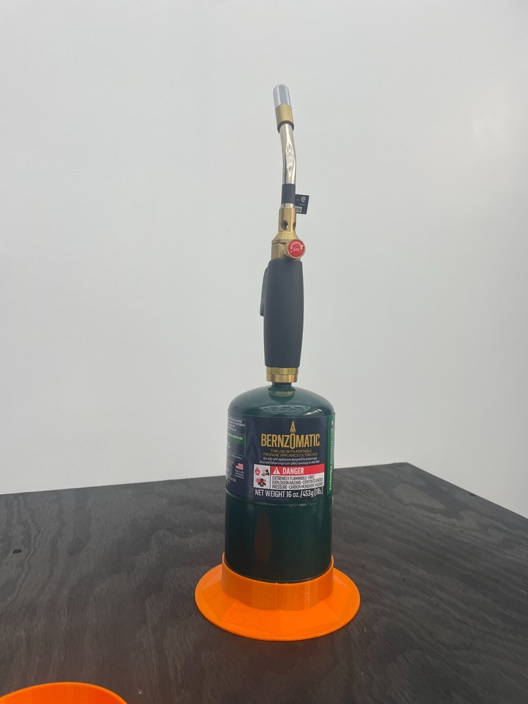 Custom 3D-Printed Propane Torch Base for Bernzomatic Tanks