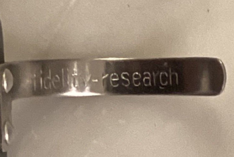 FIDELITY RESEARCH FR-S/2 BLACK HEADSHELL ,