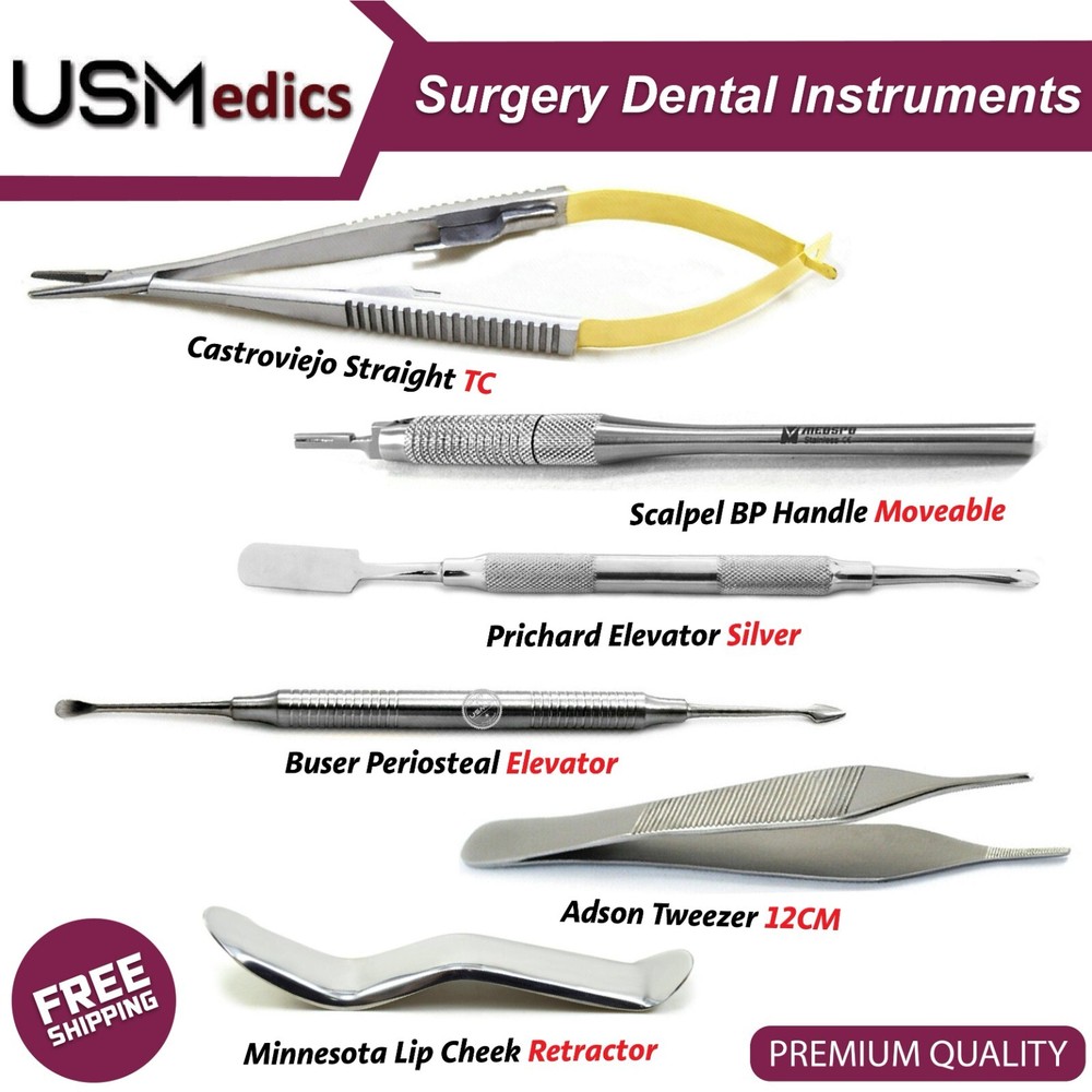 Surgical Instruments Kit Implant Oral Surgery Dental Tooth Extraction Tools