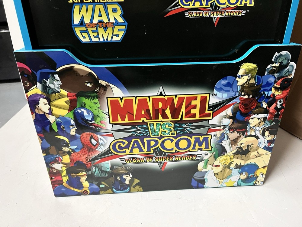 Arcade1UP Marvel vs Capcom Arcade With Riser/ Stool 🔥 GREAT CONDITIONS
