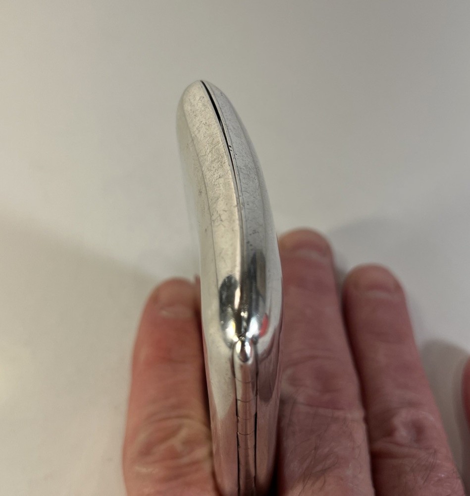 VTG Sterling Silver Cigarette Case heavy 80 grams
