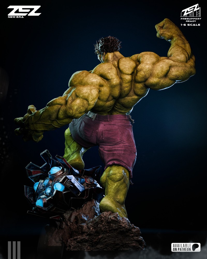 Hulk Statue 3D Printed Kit Unpainted/Unassembled