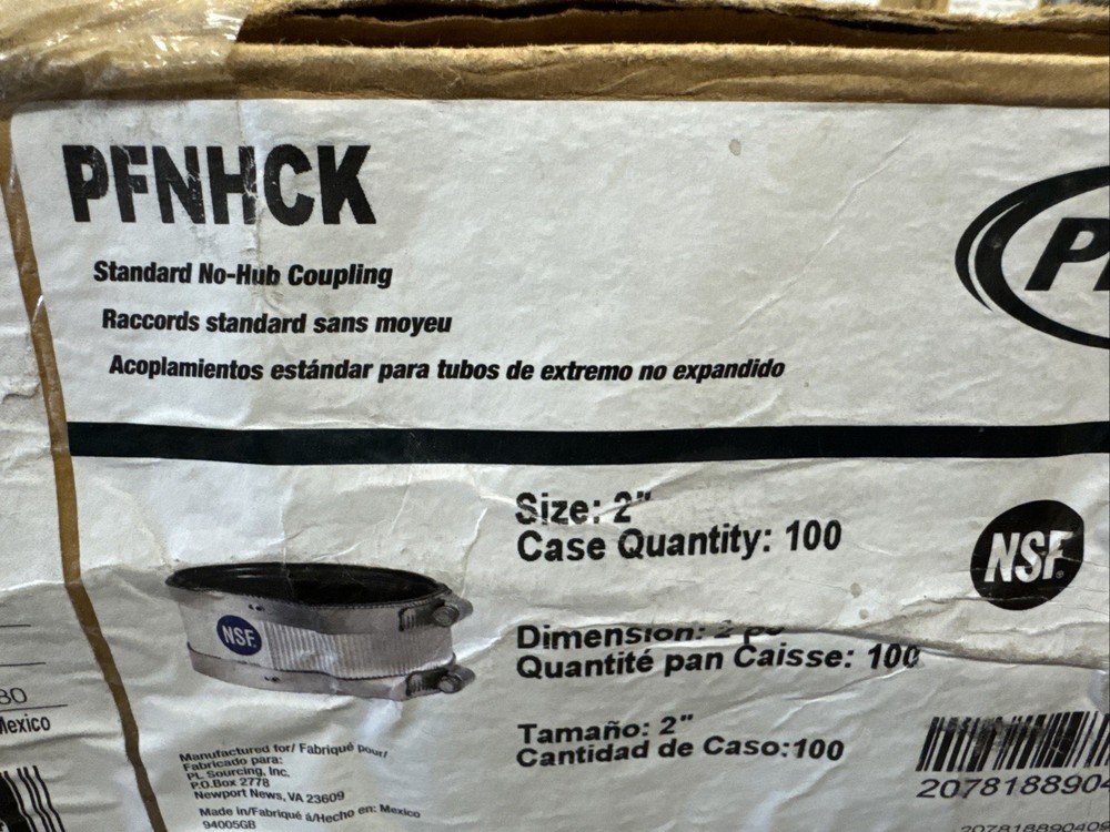 ProFlo 2" Standard No Hub Coupling 62J216P