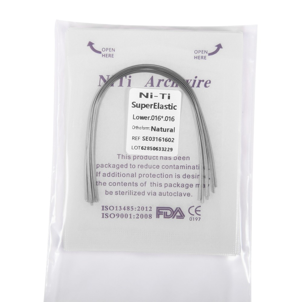 10pcs Orthodontic Arch Wire Super Niti Rectangular Nature Natural Form ns