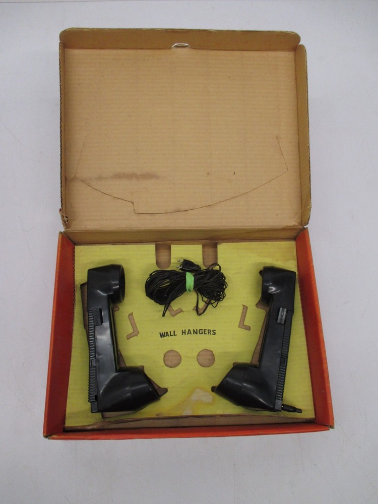 Vtg 1950s Remco Handiphone Intercom Set 2 Phone Handsets & Cords W/ Box As Is