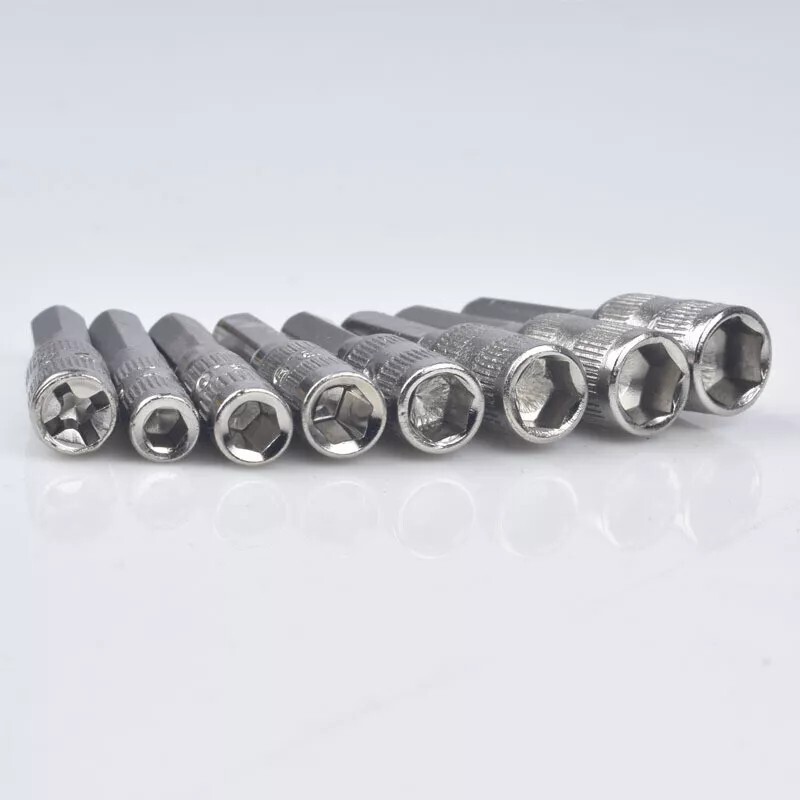 12PC Hex 4mm Micro Mini Screwdriver Socket Bits 2.5mm 3mm 3.5mm 4mm 4.5mm 5mm