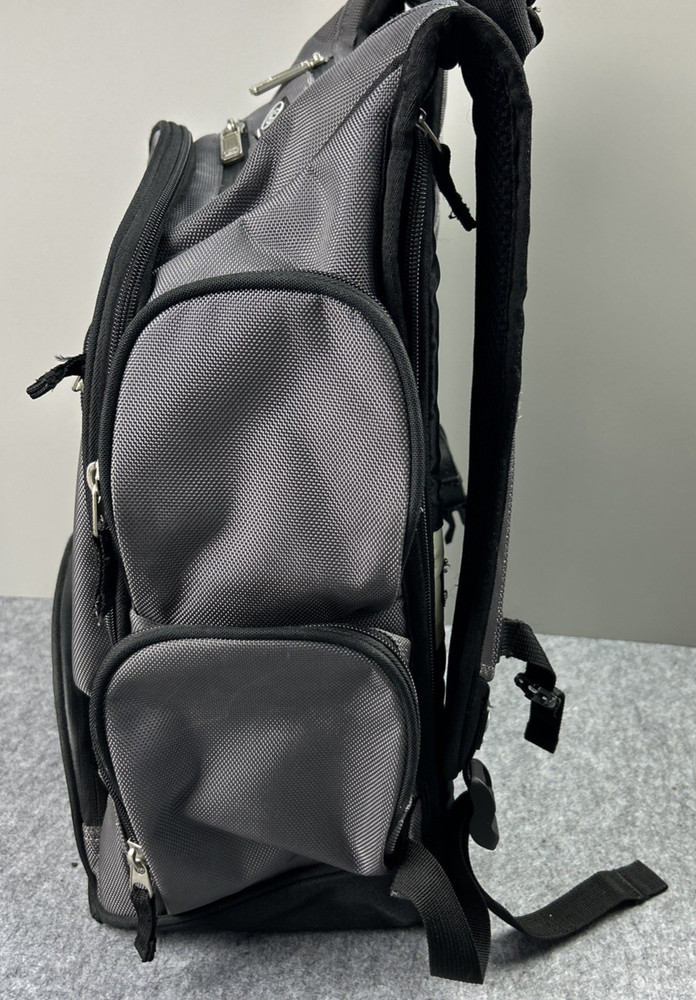 Ogio Utilitarian Gray Large Laptop Backpack Work Travel Multiple Compartments