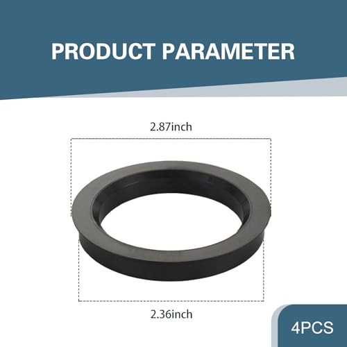 4PCS Car Wheel Hub Center Ring, Polycarbonate Plastic Fill Gaps Shock
