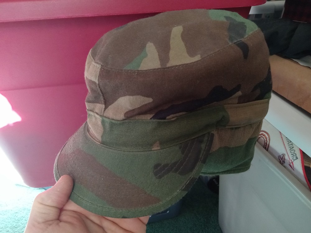 US Army Cap Camouflage size 7  1/4