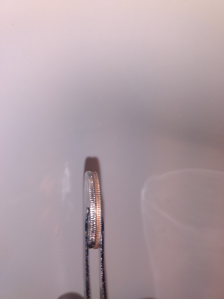 2011 P Quarter Chickasaw MINT ERROR. NO COPPER EDGE