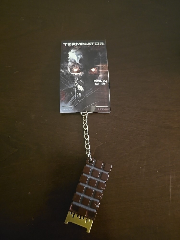 Terminator Genisys Brain Chip Keychain Prop Replica