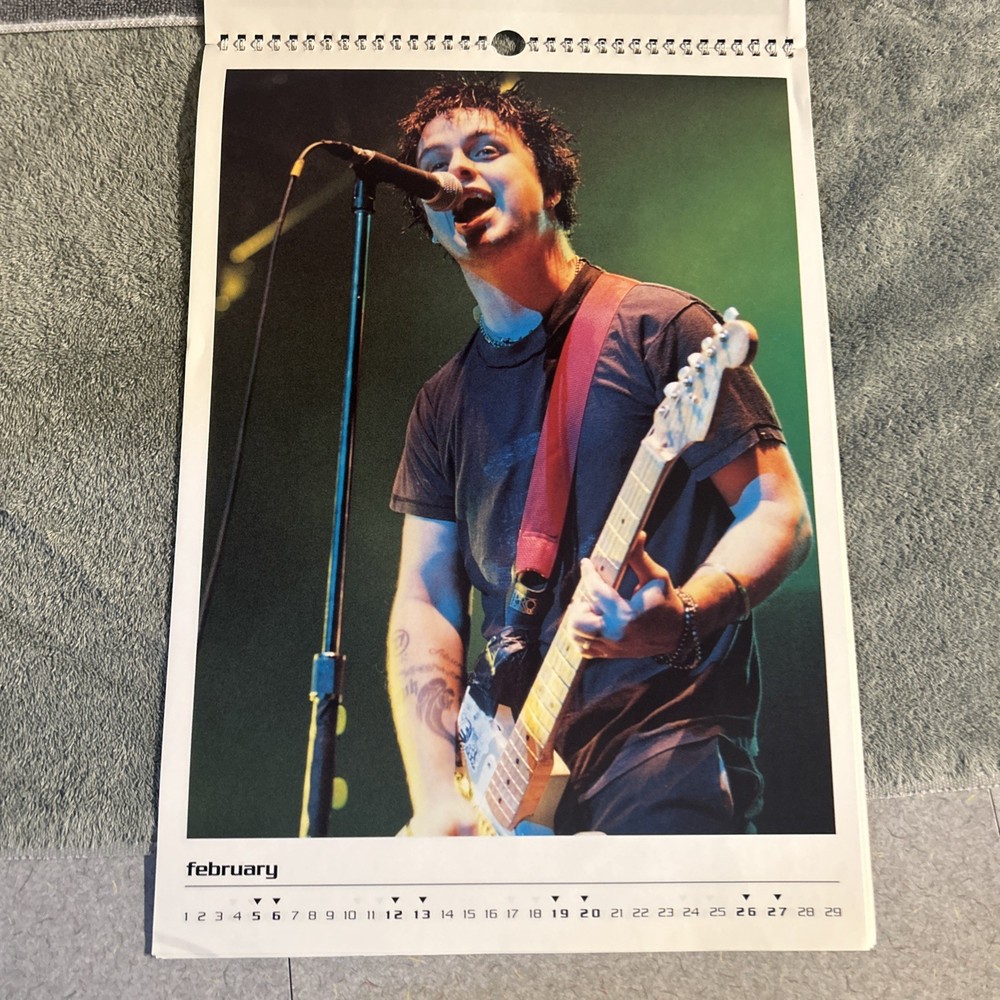 Green Day 2000 Calendar RARE!