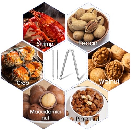 Nut Cracker Set, Nutcracker Tool, Lobster Crackers and Picks Set, 3 Pcs