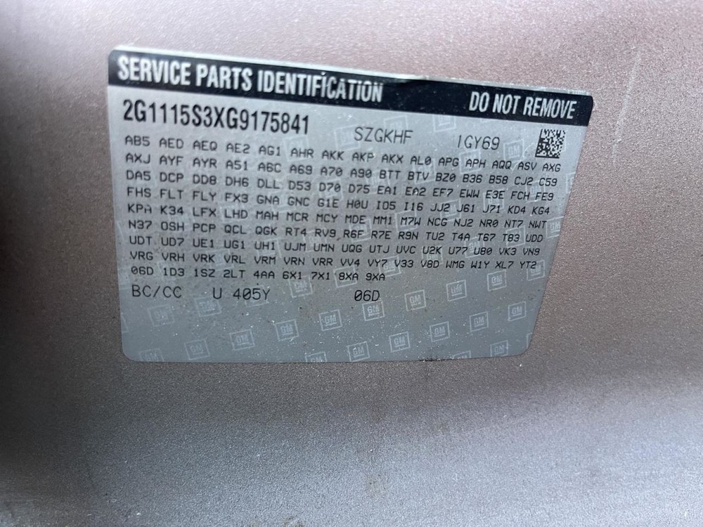 Sun Visor Left Driver Fits 14-20 IMPALA 974660