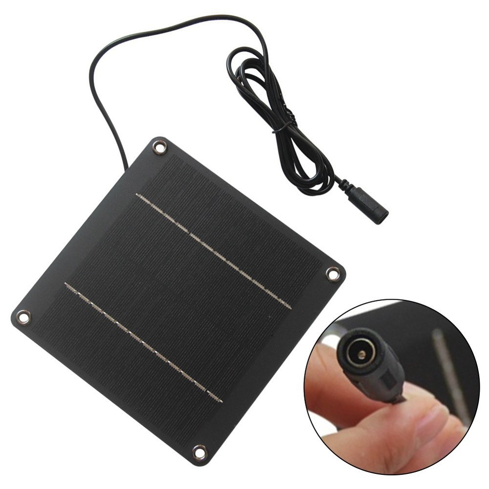Energy Efficient 12V Solar Panel 1.5 Meter Cable 5521 Female DC Interface