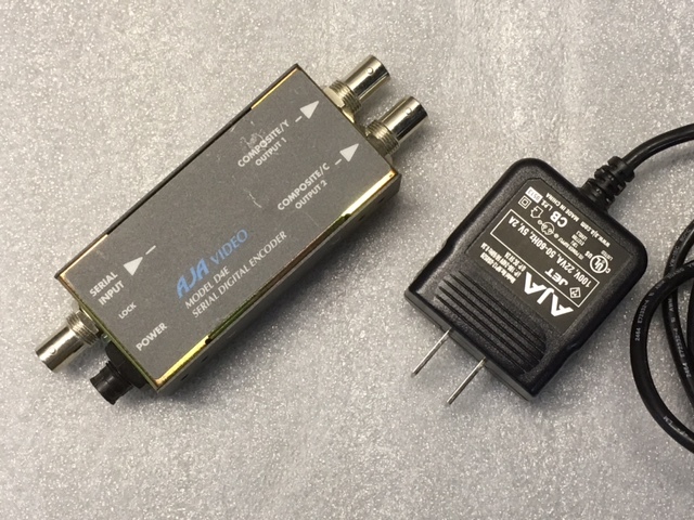 AJA Video D4E Serial Digital Encoder w/ Power Supply - Ships Free -