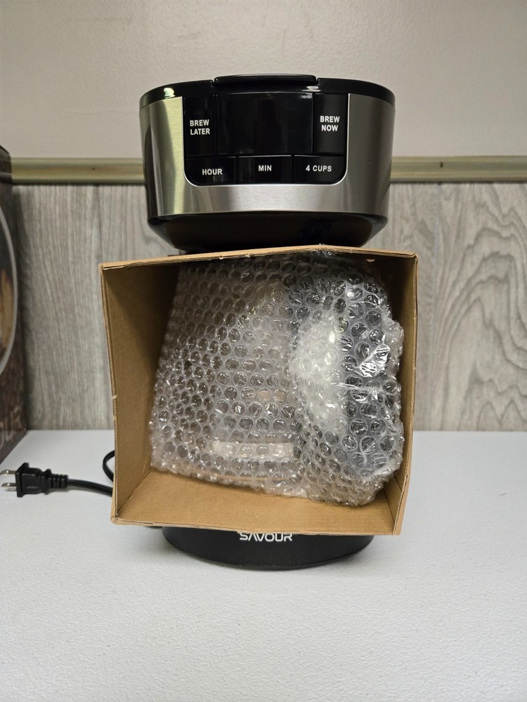 12-Cup Programmable Coffee Maker Ac-Powered Brewing Machine, Black