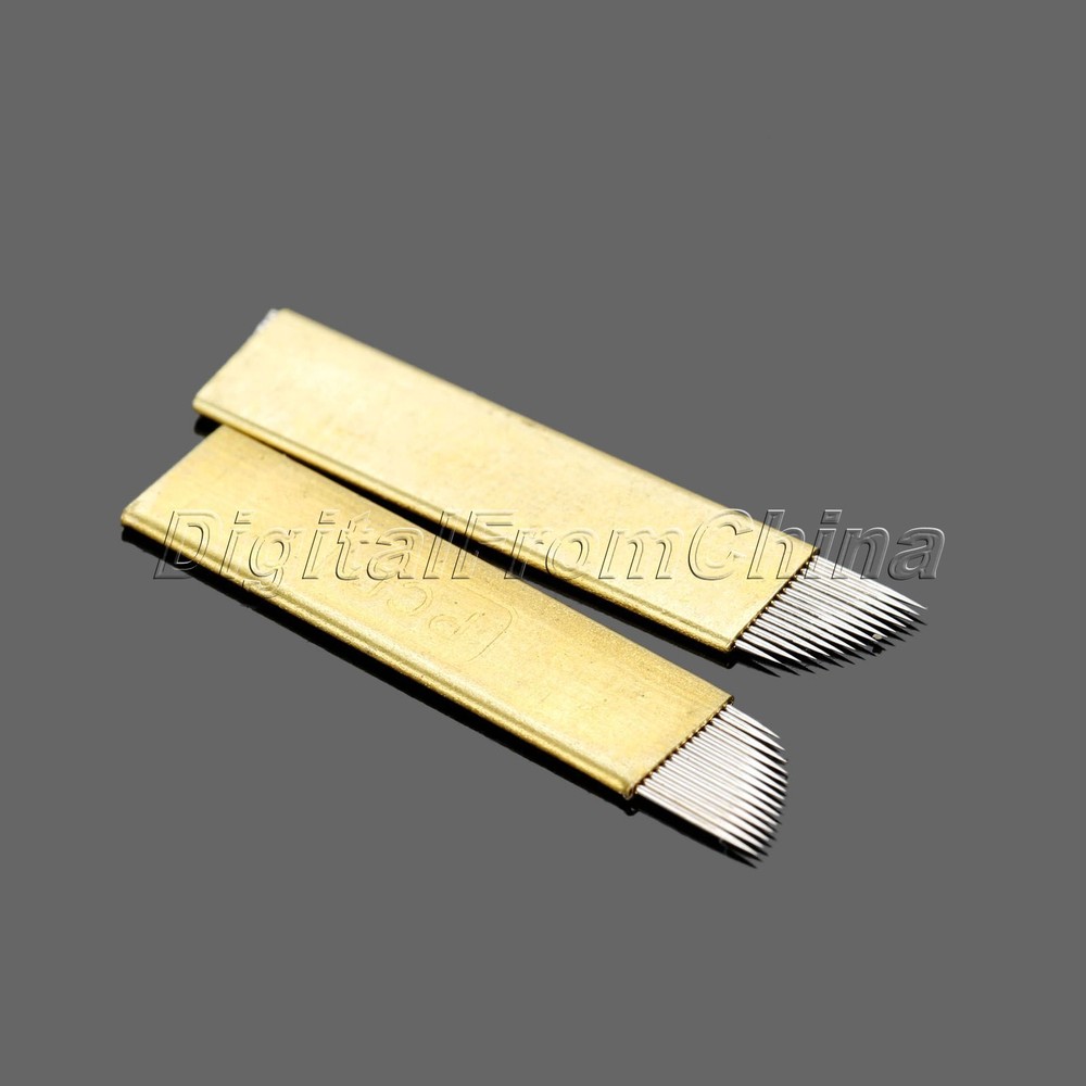 5Pcs Microblading Blades for Eyebrow Tattoo Permanent Makeup Manual Needles