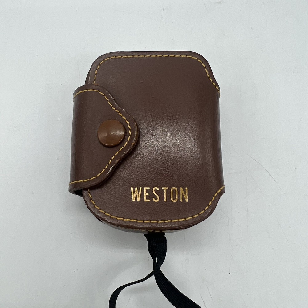 Vintage Weston Model 853 Light Meter Tested Working w/ Leather Case