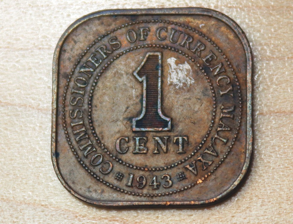 1943 Malaya 1 Cent