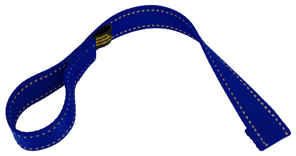Country Brook Design® Royal Blue Winch Hook Pull Strap with Reflective Nylon