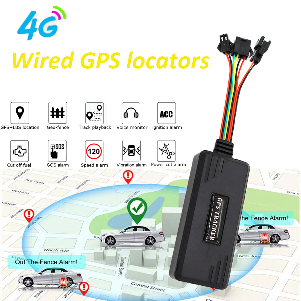 4G Car GPS Tracker Real-time Tracking Locator Device Remote Control Anti Theft