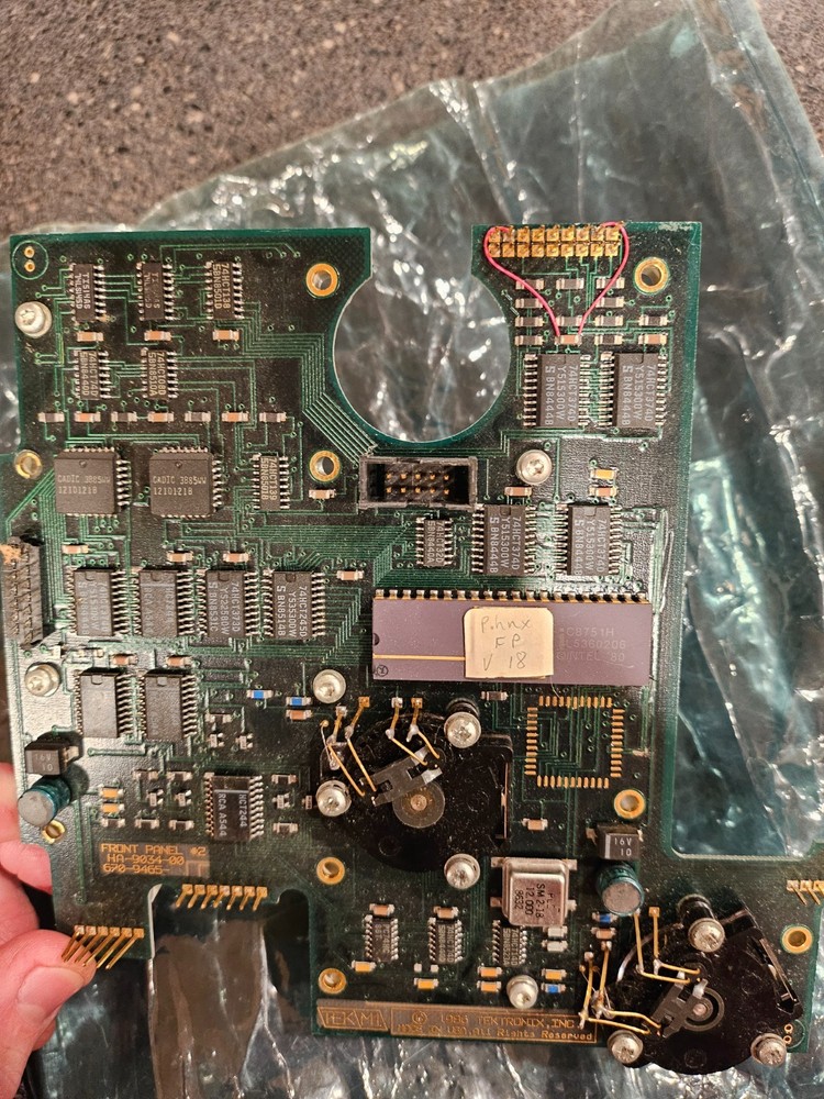 Tektronix 2780 Series Spectrum Analyzer Front Panel / encoder PARTS NOT WORKING