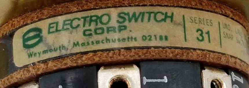 ElectroSwitch Corp 31303KD, 31 Series, Rotary Switch