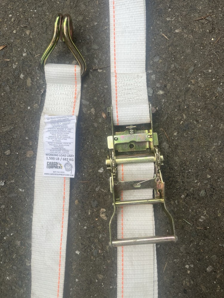 E Track Ratchet Strap 2”x9’ 1500lbs