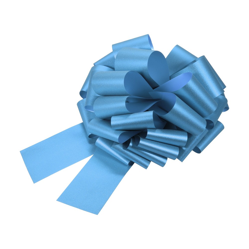12 Inch Large Pull Bow Gift Wrapping Big Pull Bows Ribbon Light Blue