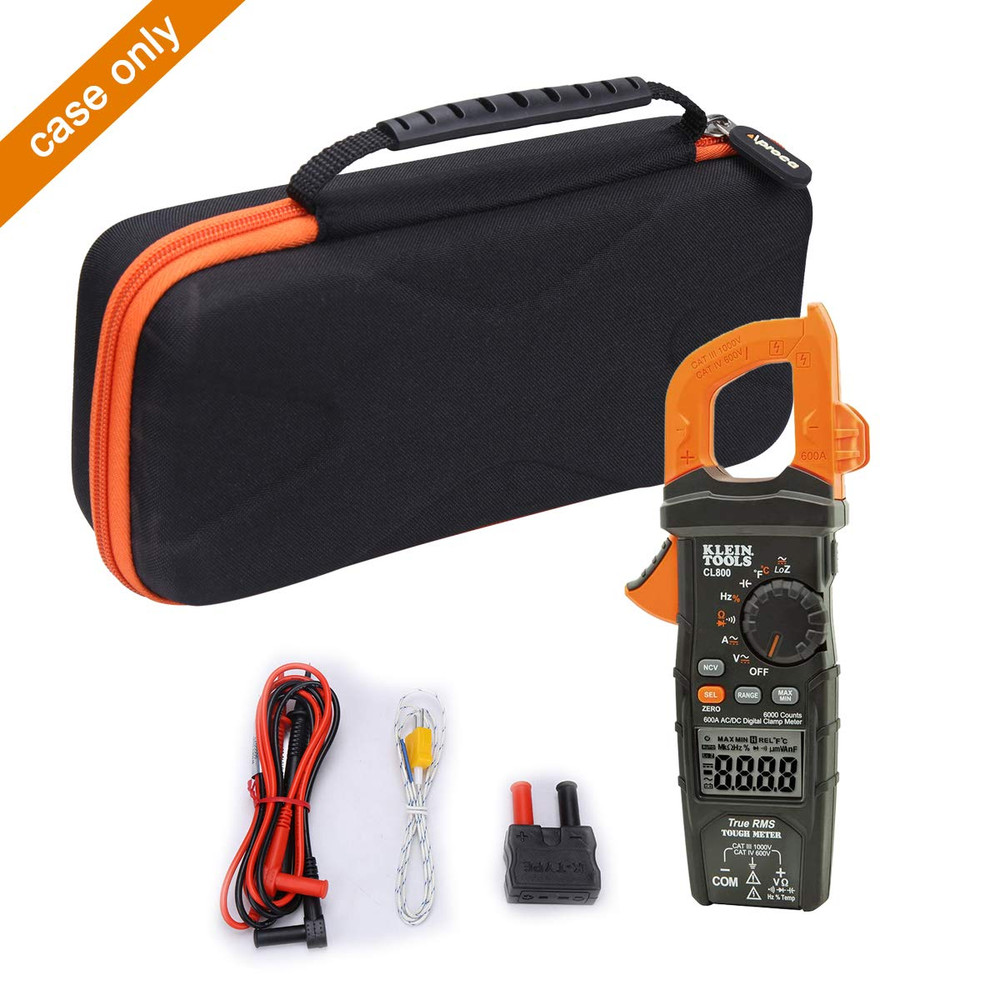 Premium Hard Case for Klein Tools CL800 Digital Clamp Meter Storage