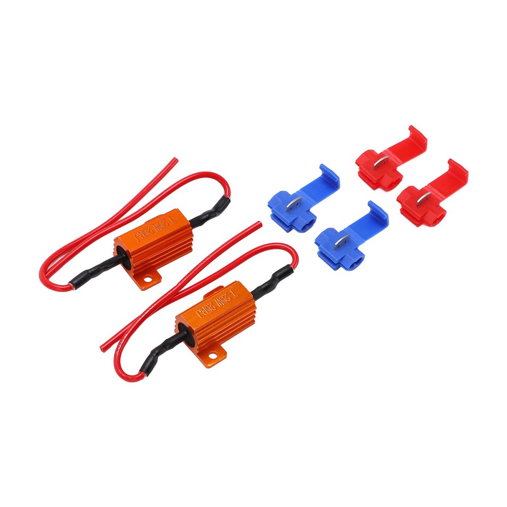 ♡ 2set 25W 25Ω LED Resistance Decoder Anti Corruption Load Indicator Resistor