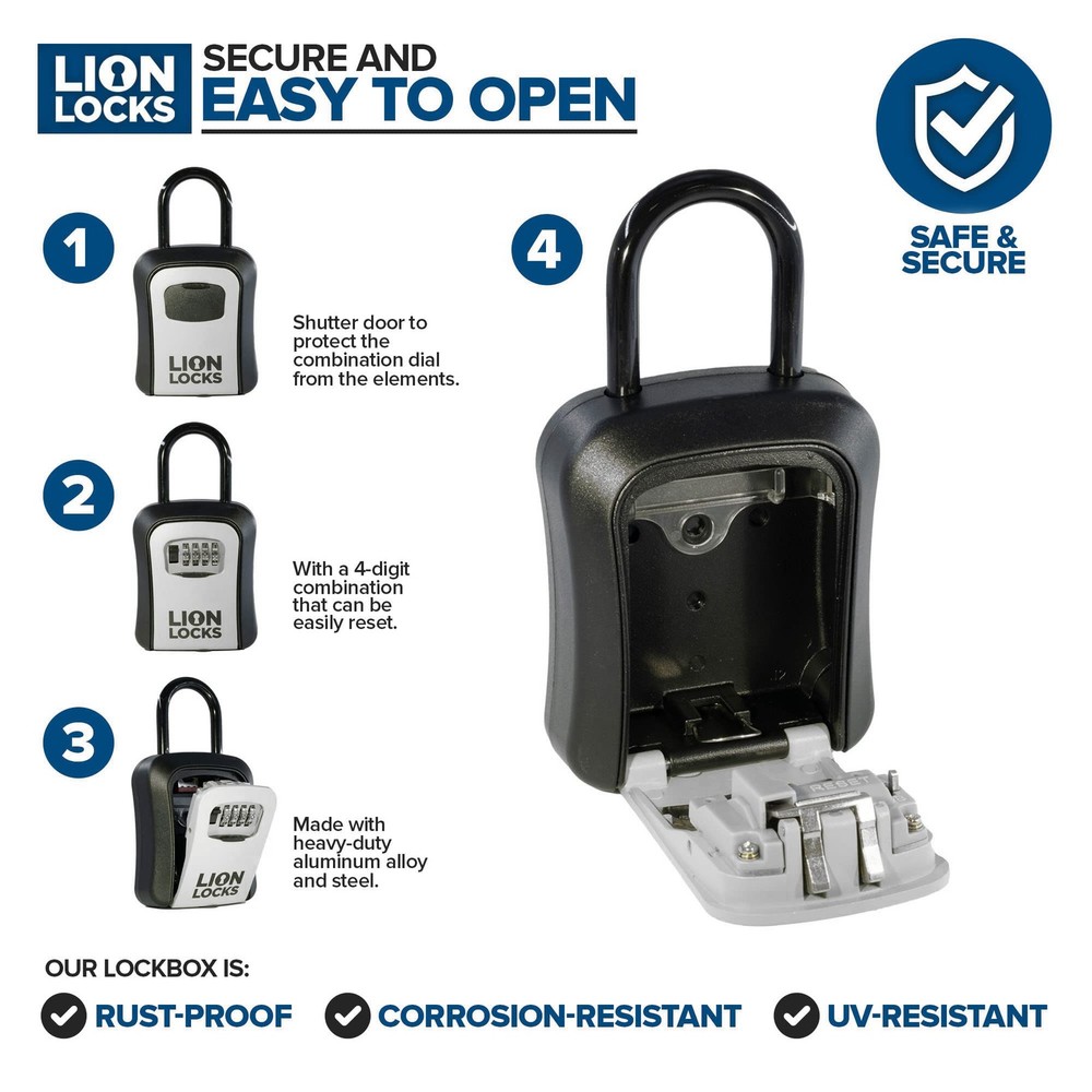 Key Lock Box for Keys with Code (12 Pack) 4 Digit Combination Lockbox for Key...