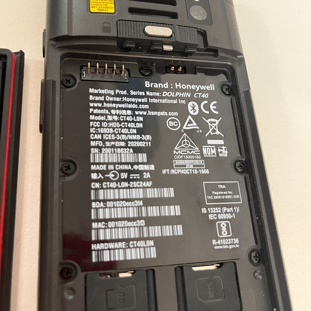 Honeywell Dolphin CT40-L1N Mobile Computer Scanner Android 9